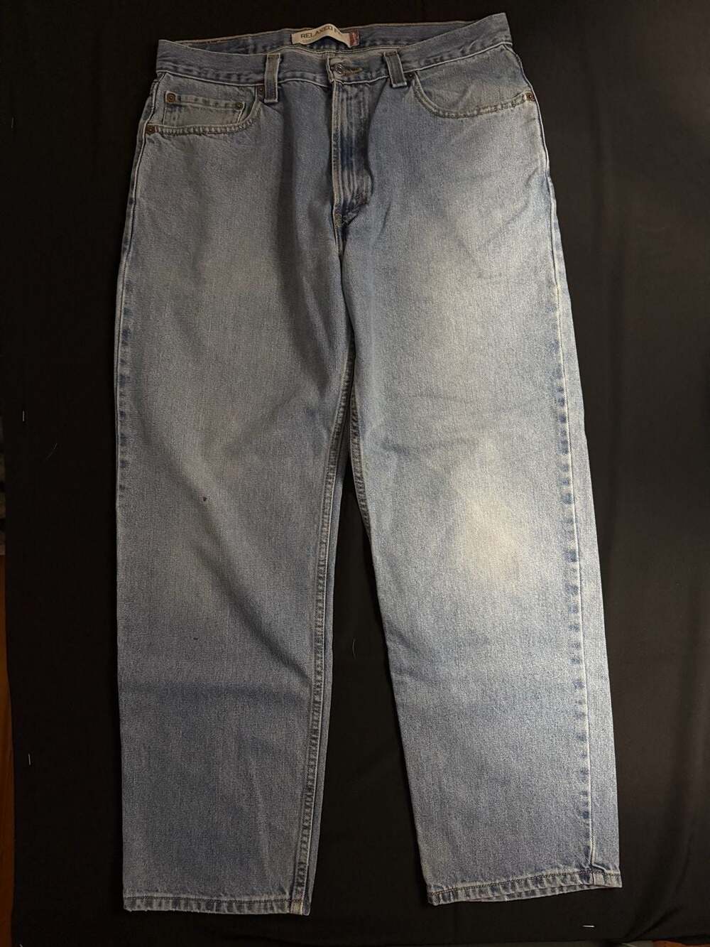 Levi's 550 Men's Relaxed Fit Light Wash Blue Denim Jeans Size 36x30